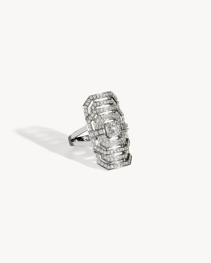 My Way Ring - Silver & Diamonds - Image 3
