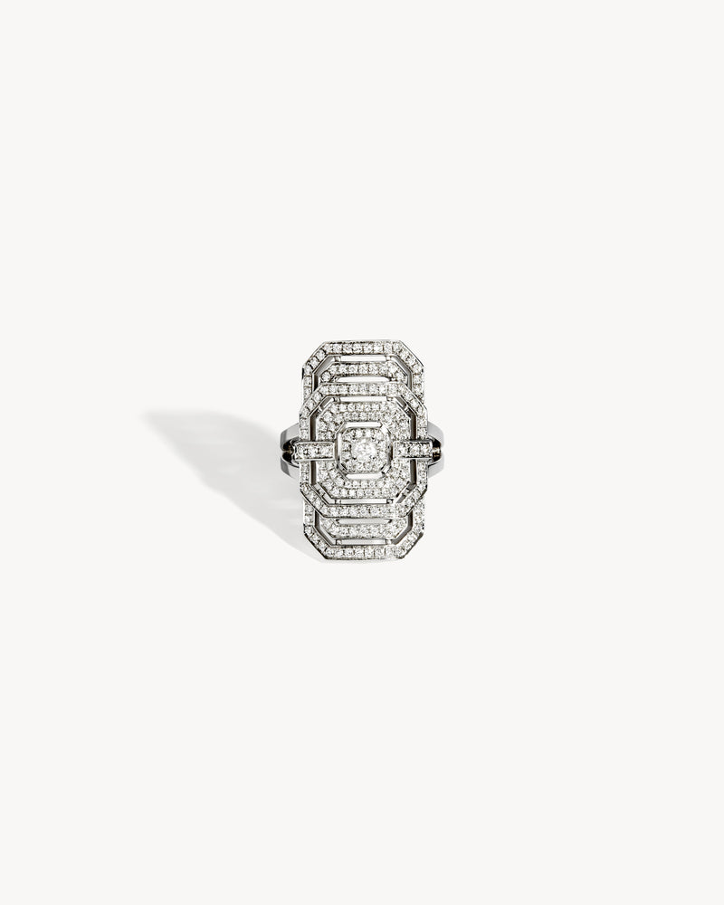 My Way Ring - Silver & Diamonds - Image 1