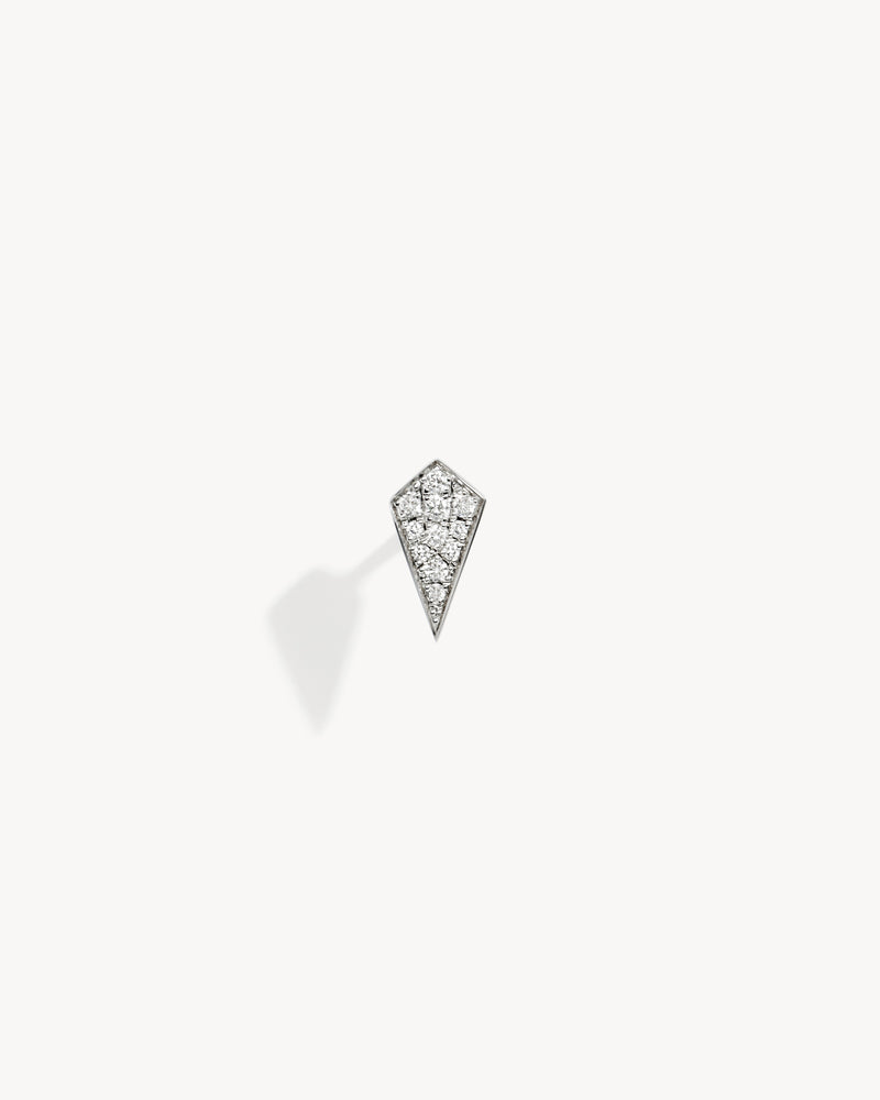 Stairway Stud - Silver & Diamonds - Image 1