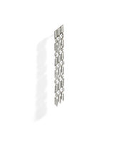 Boucle d'oreille Anyway 3 rangs - Argent & Diamants