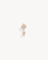 Stairway Earring - Pink Gold & Diamonds