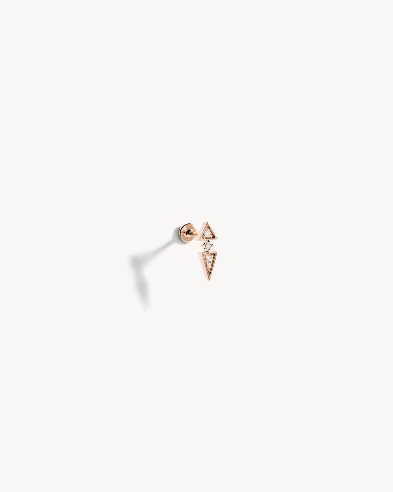 Anyway Peak Piercing - Pink Gold & Diamonds - Image 2