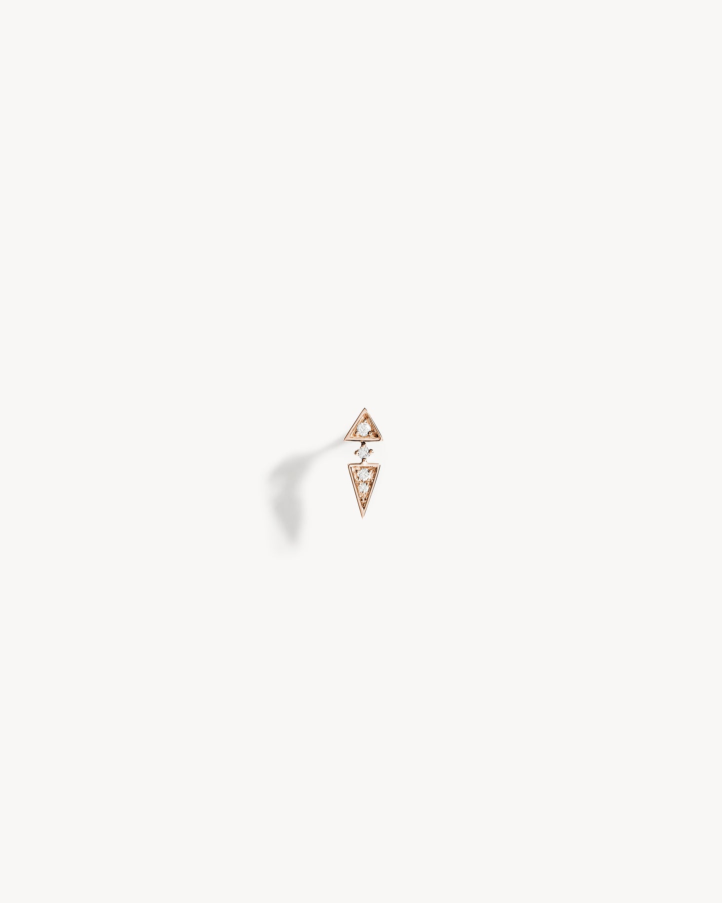 Anyway Peak Piercing - Pink Gold & Diamonds