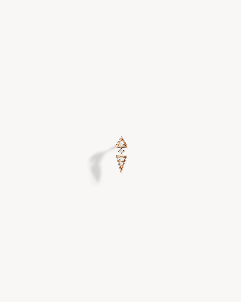 Anyway Peak Piercing - Pink Gold & Diamonds - Image 1