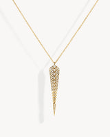 Stairway M Necklace - Yellow Gold & Diamonds
