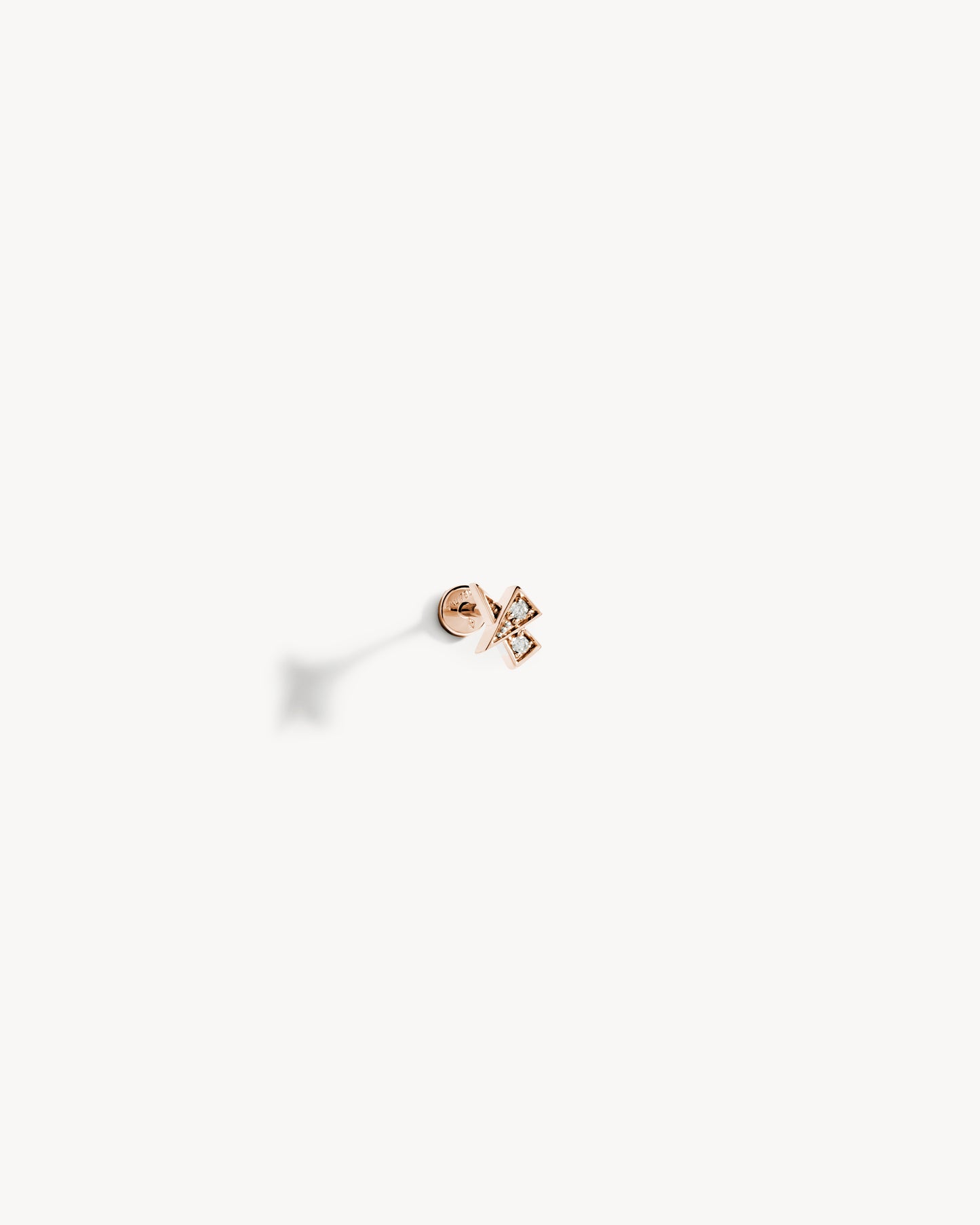 Rockaway Star Piercing - Pink Gold & Diamonds