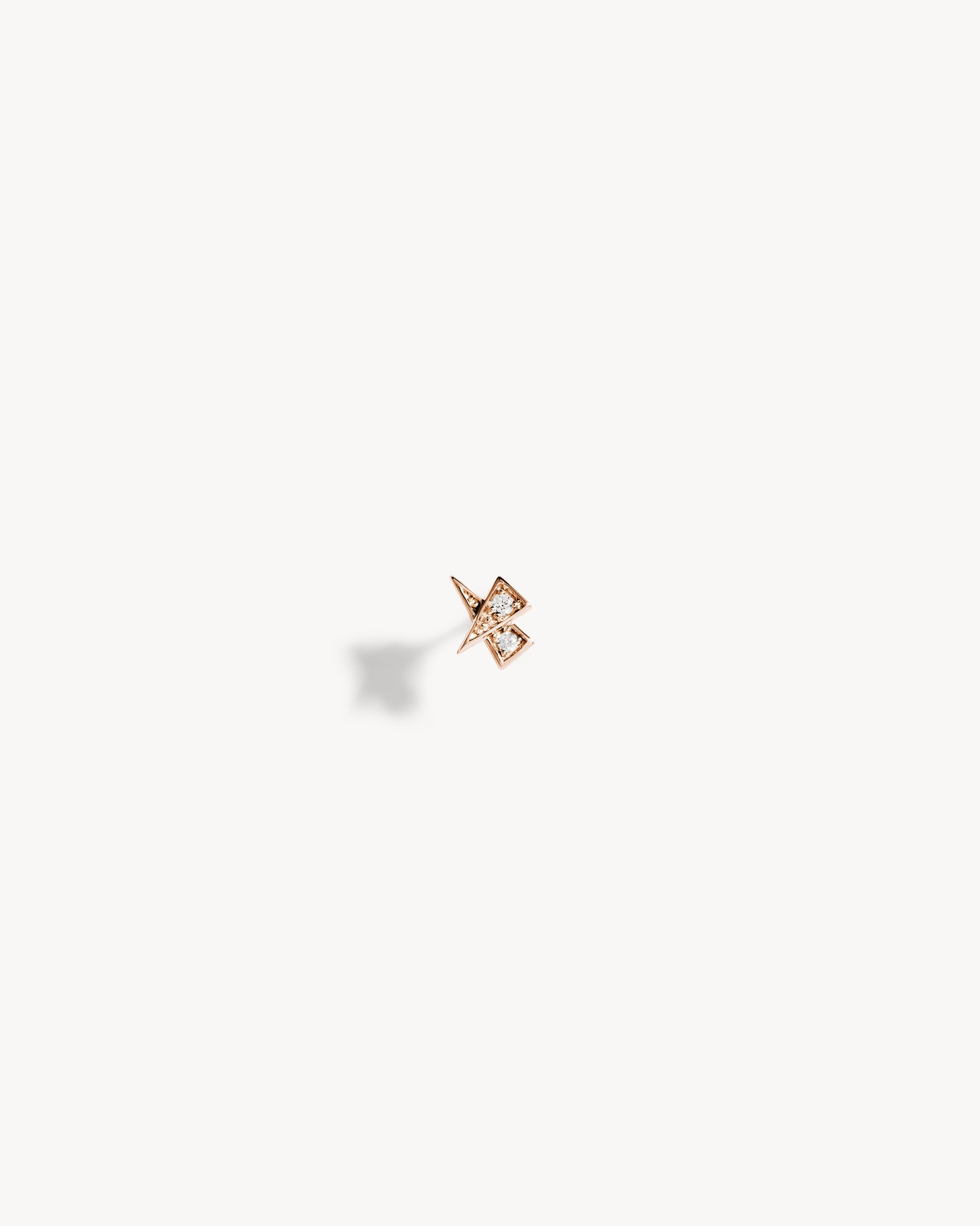 Rockaway Star Piercing - Pink Gold & Diamonds