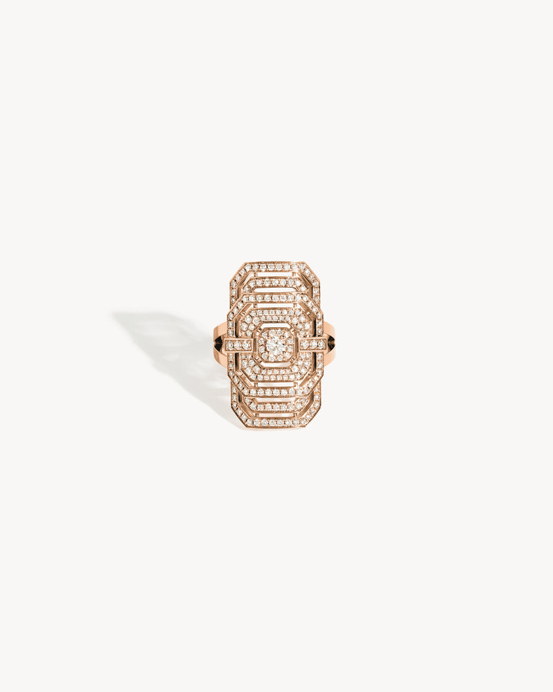 My Way Ring - Pink Gold & Diamonds - Image 1