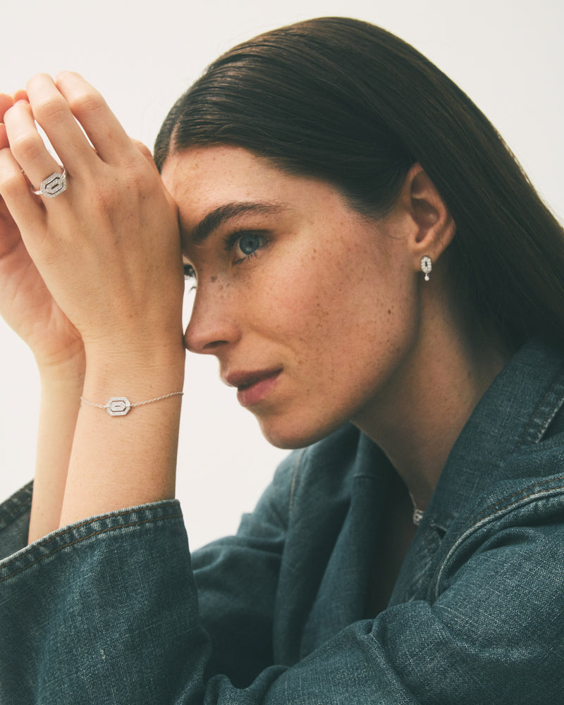 Mini My Way Earring - White Gold & Diamonds - Image 2