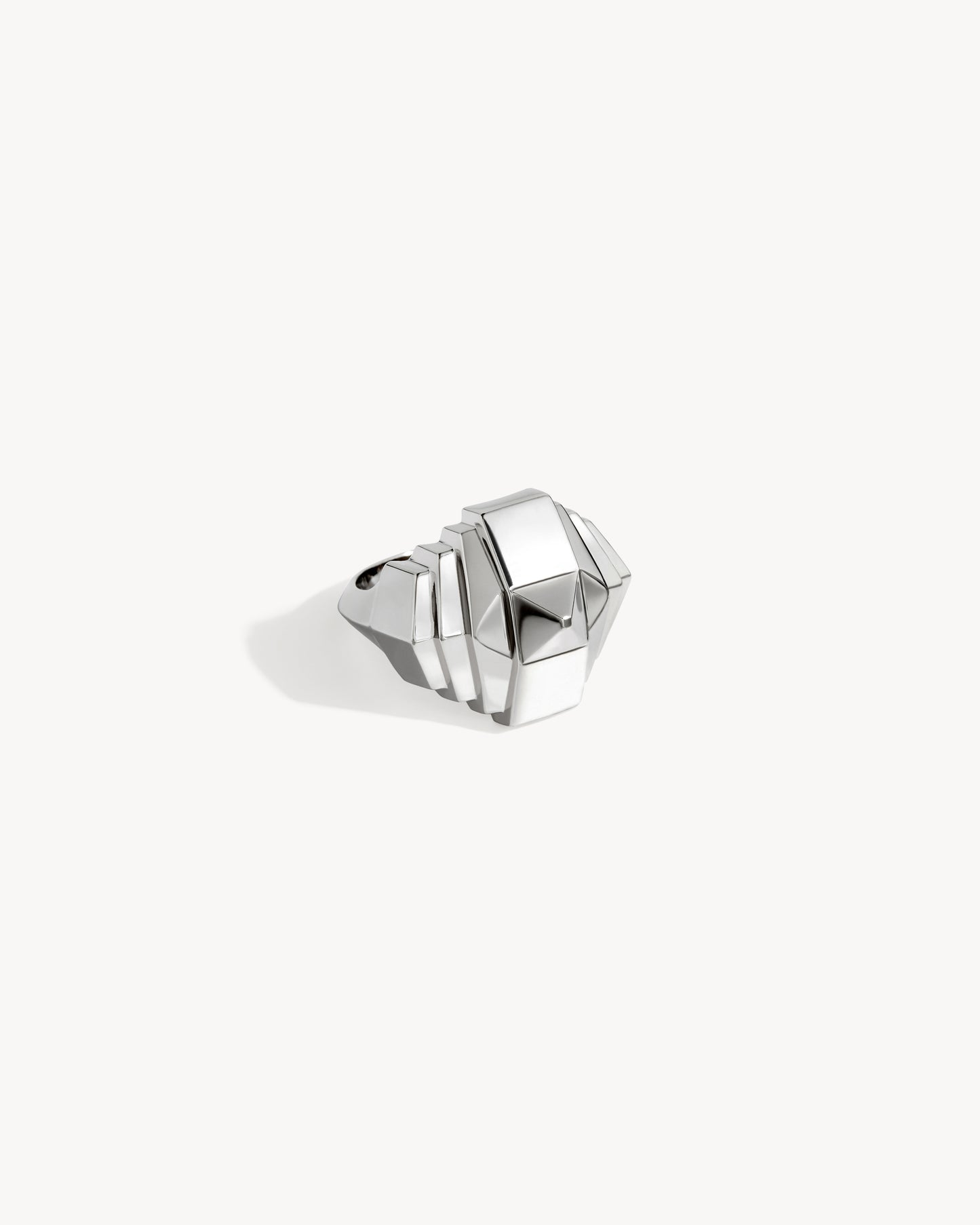 Bague Rockaway Pyramide - Argent