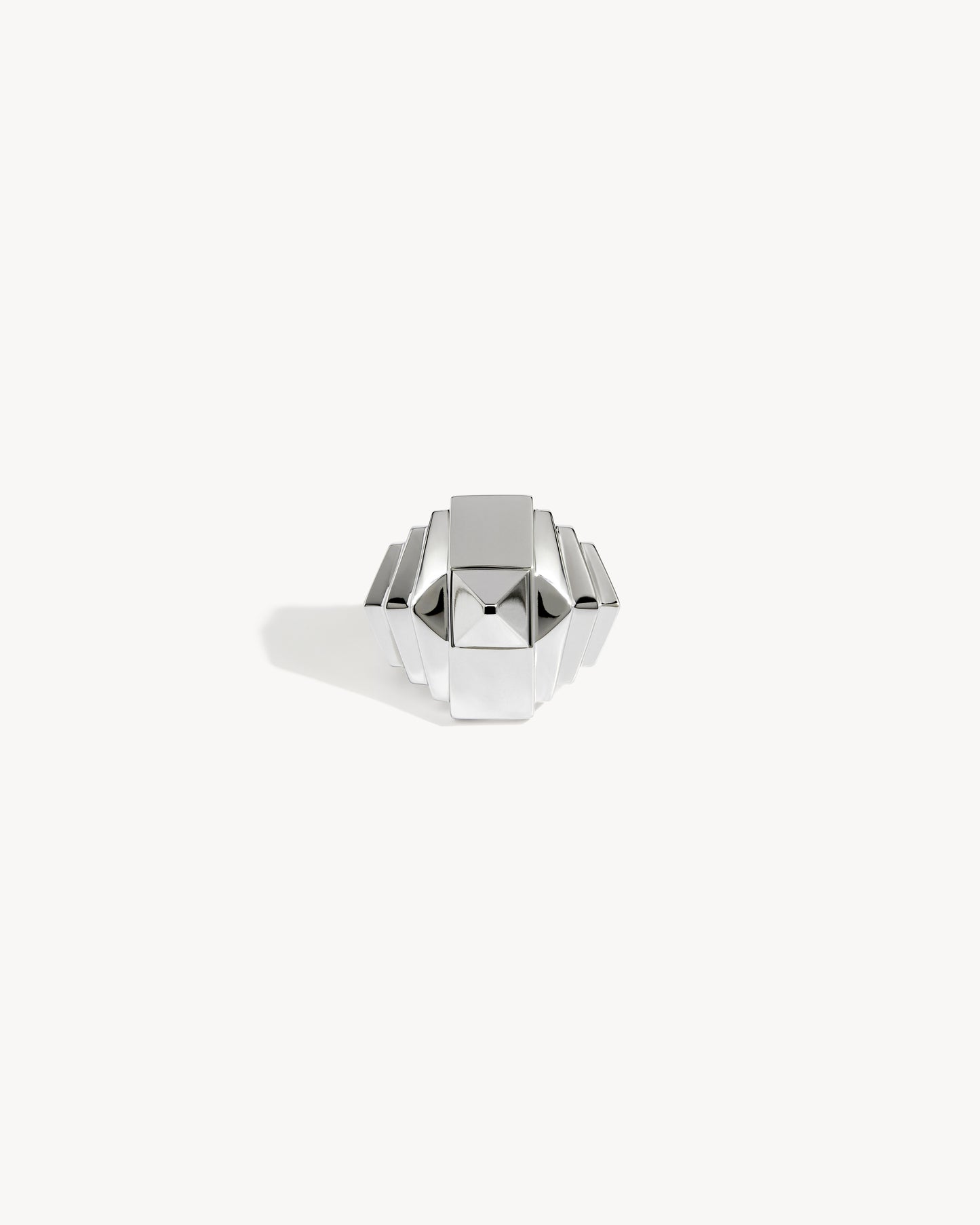 Bague Rockaway Pyramide - Argent