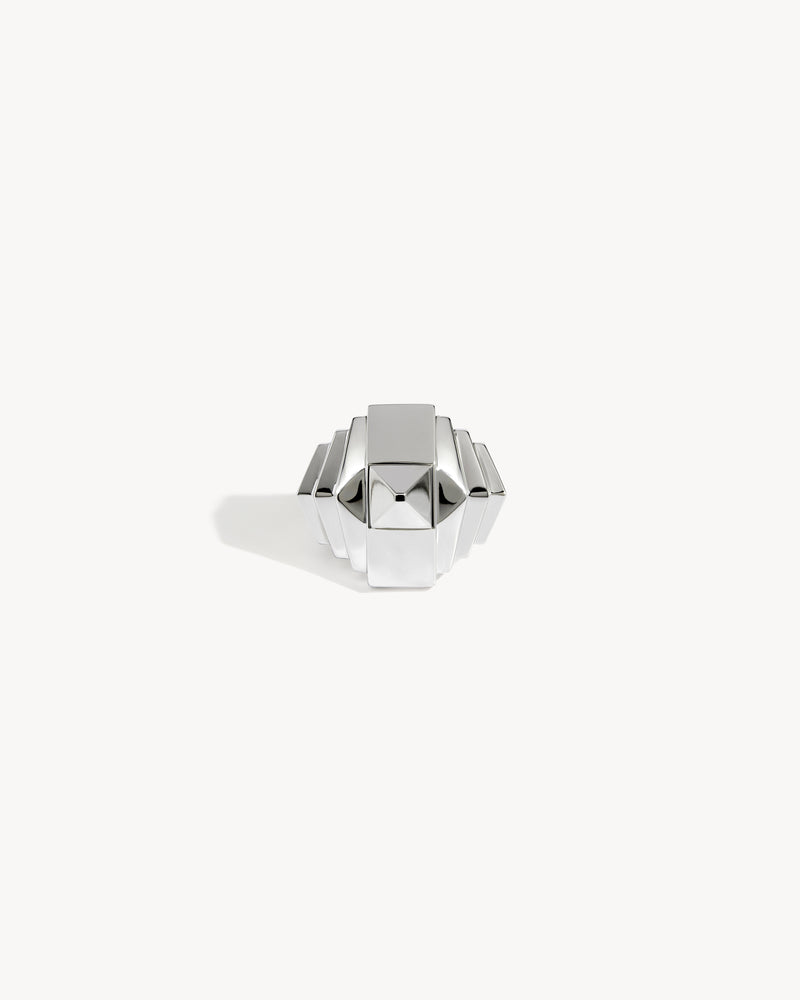 Rockaway Pyramid Ring - Silver - Image 1