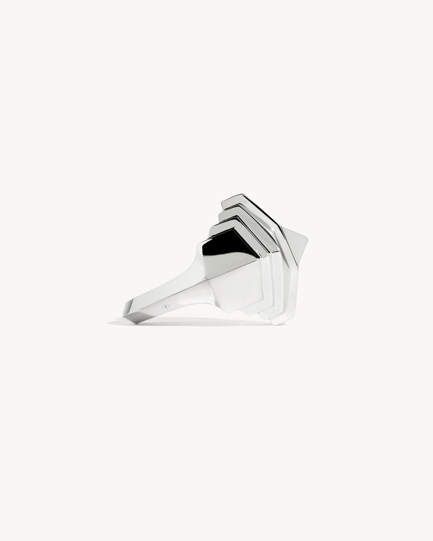 Bague Rockaway Pyramide - Argent