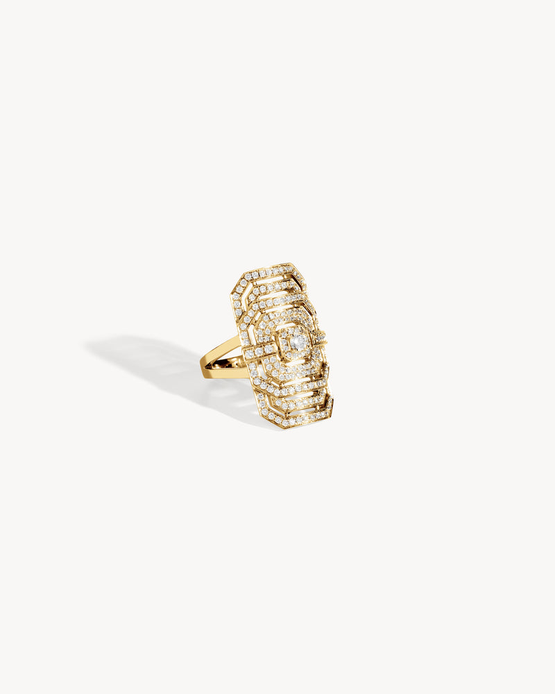 My Way Ring - Yellow Gold & Diamonds - Image 2
