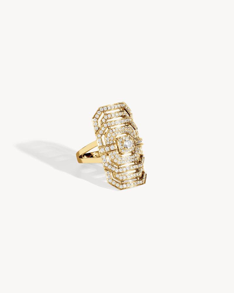 My Way Ring - Yellow Gold & Diamonds - Image 3