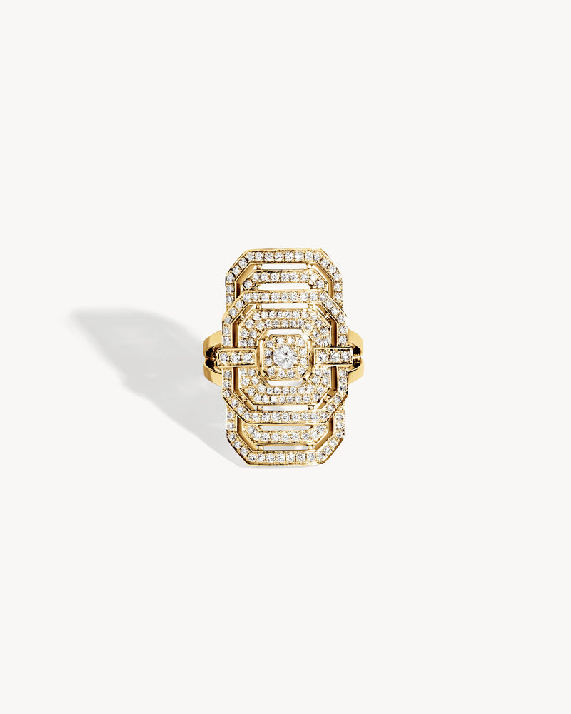 My Way Ring - Yellow Gold & Diamonds - Image 1