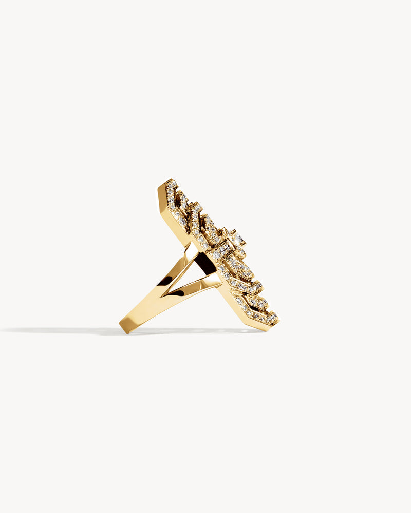 My Way Ring - Yellow Gold & Diamonds - Image 4
