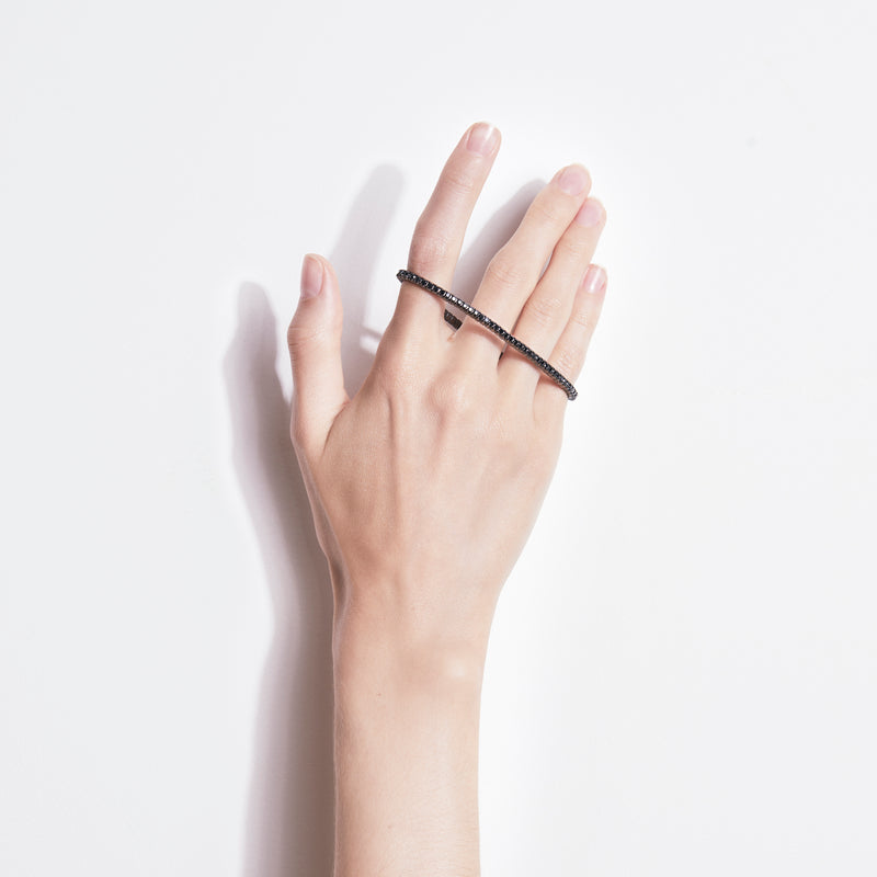 Anyway Bracelet - Black Silver & Black Diamonds - Image 2