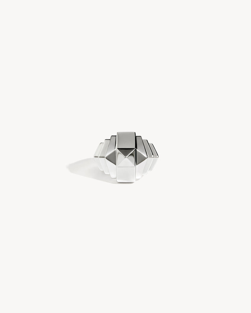 Bague Rockaway Mini Pyramide - Argent - Image 1