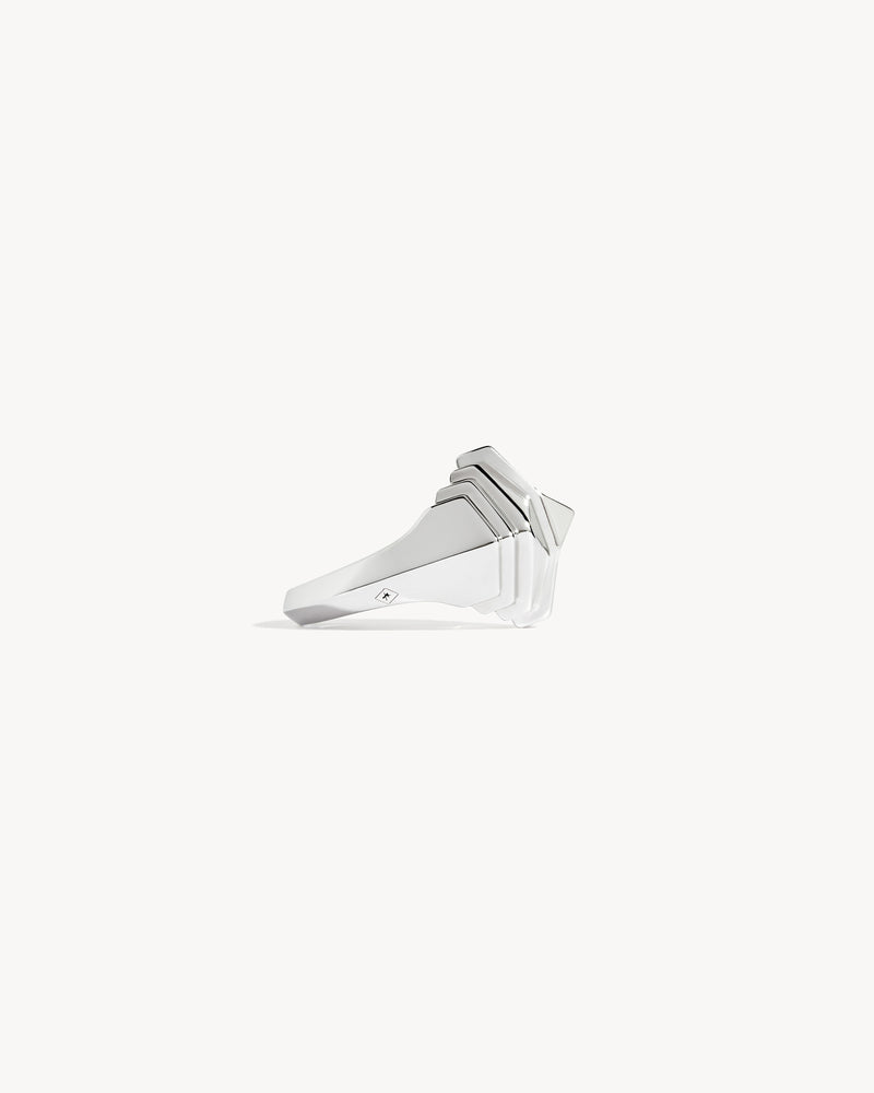 Bague Rockaway Mini Pyramide - Argent - Image 4