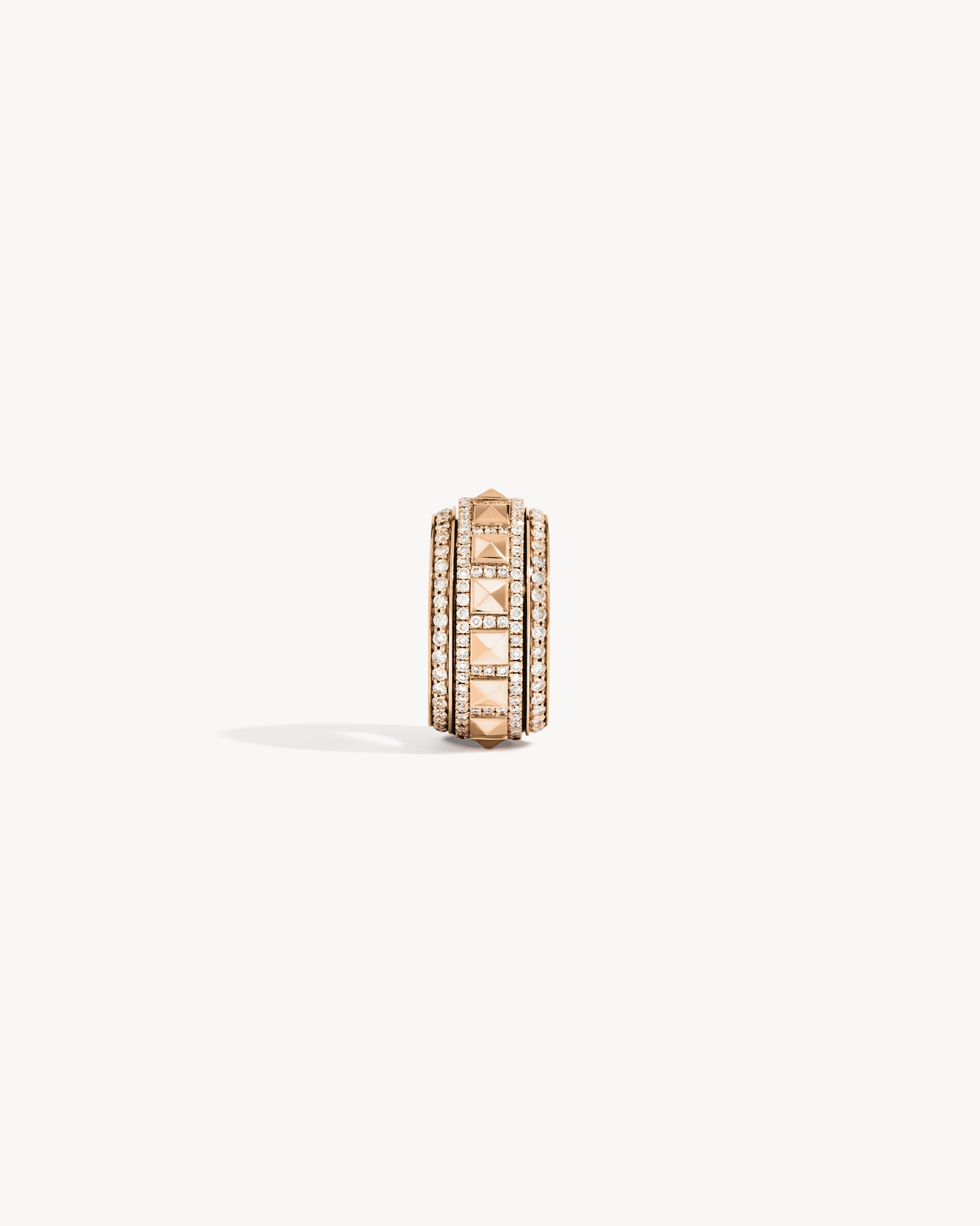Bague Rockaway Spinner - Or Rose & Diamants