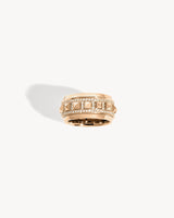 Bague Rockaway Spinner Semi Pavée - Or Rose & Diamants