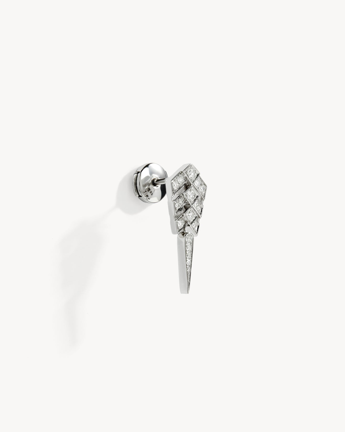 Boucle d'oreille Stairway S - Argent & Diamants