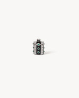 Wish Box Luck Necklace - Silver, Enamel, Emaralds & Diamonds