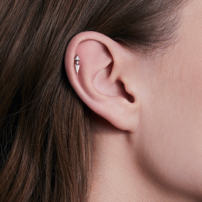 Piercing Anyway Pic - Or Blanc & Diamants - Image 2