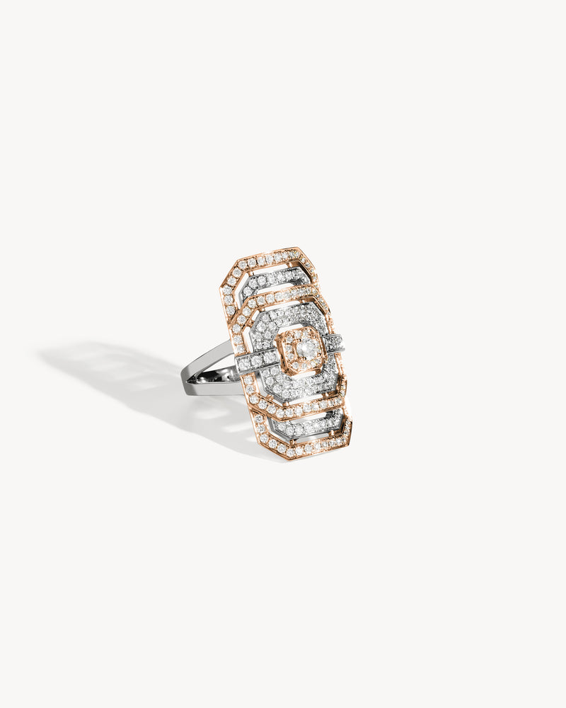 Bague My Way - Or Rose, Argent & Diamants - Image 3