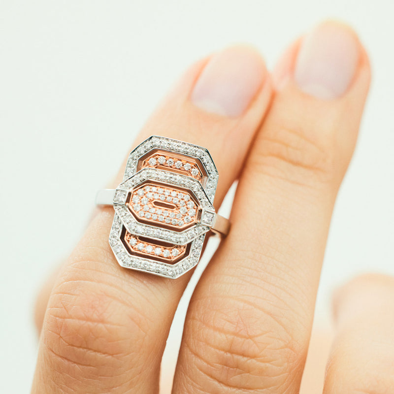 Bague Petite My Way - Or Rose, Argent & Diamants - Image 2