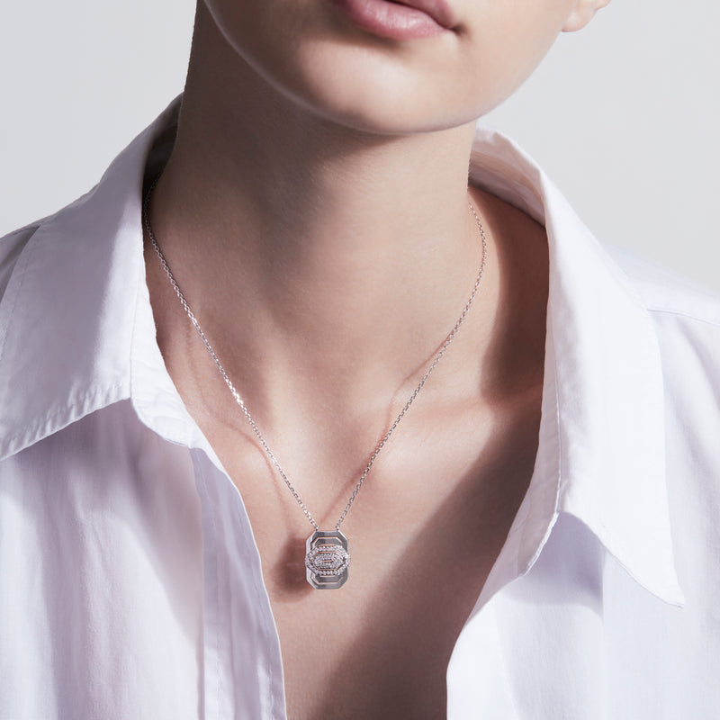 Collier Petite My Way Semi Pavé - Argent & Diamants - Image 2