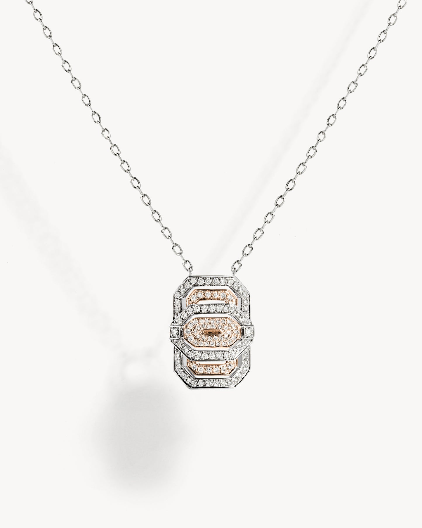 Collier Petite My Way - Or Rose, Argent & Diamants