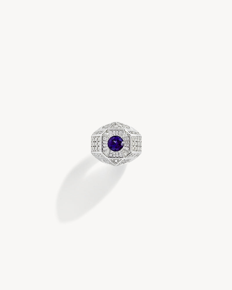 Meaningful Ring - Silver, Tanzanite & Diamonds - Image 1