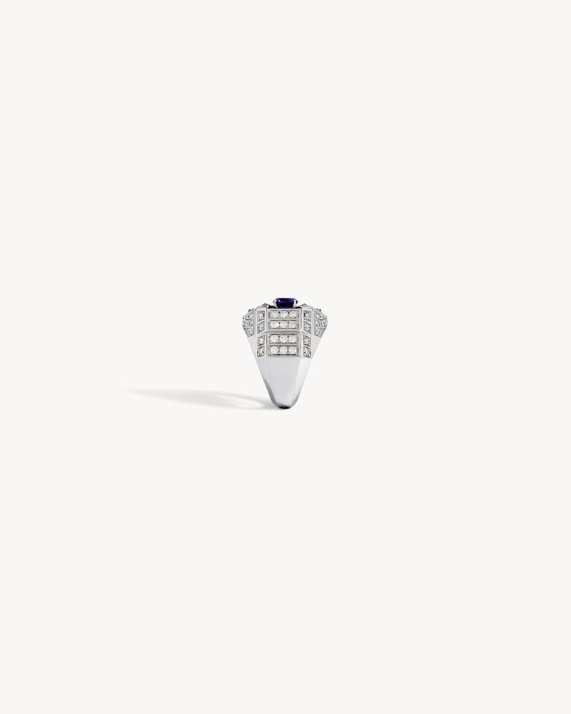 Meaningful Ring - Silver, Tanzanite & Diamonds - Image 4