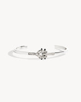 Spike Bracelet - Silver, Black Agates & Diamonds