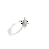 Créole Spike - Argent, Agates Noires & Diamants