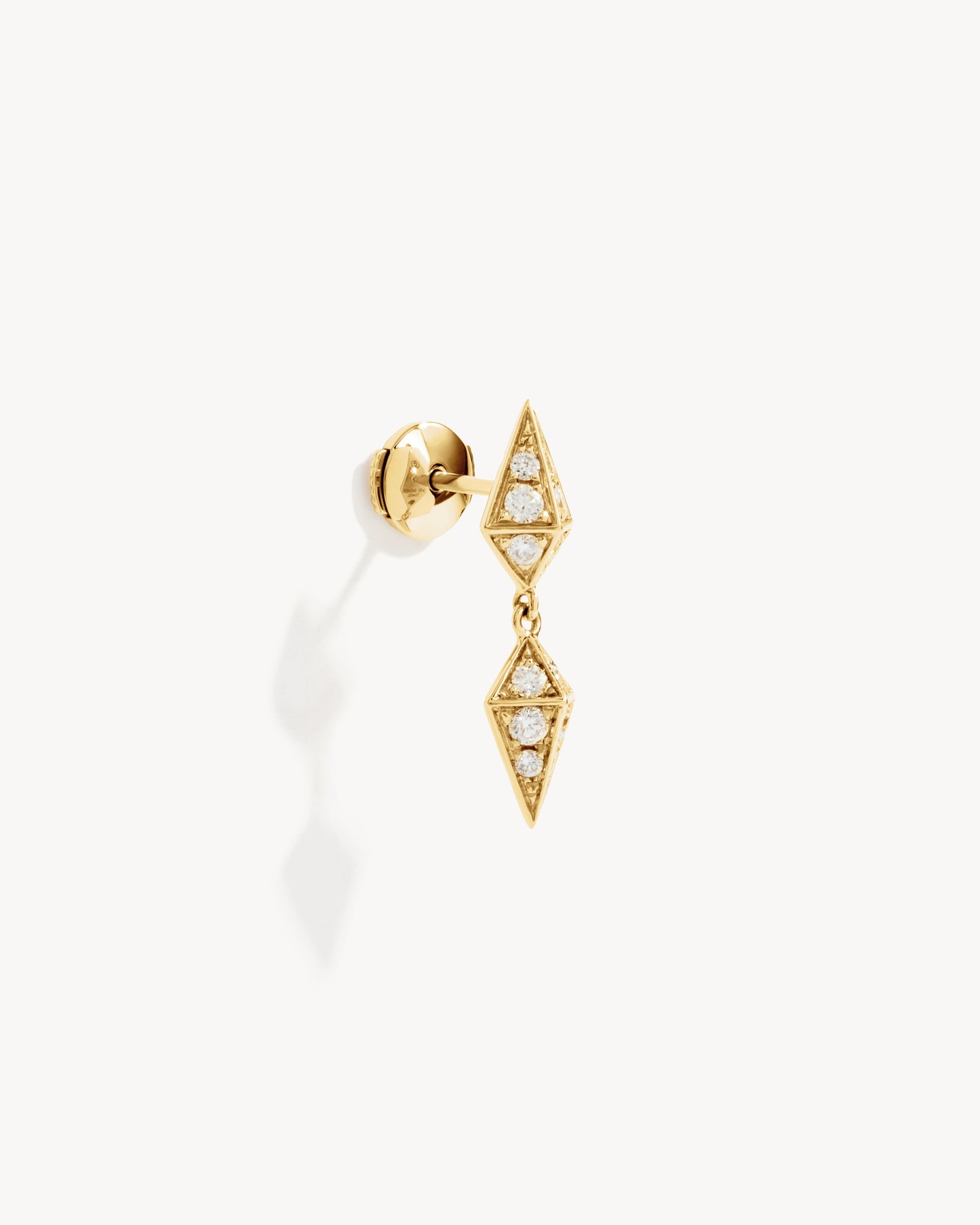 Rockaway Earring - Yellow Gold & Diamonds