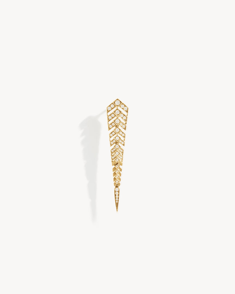 Stairway M Earring - Yellow Gold & Diamonds - Image 1