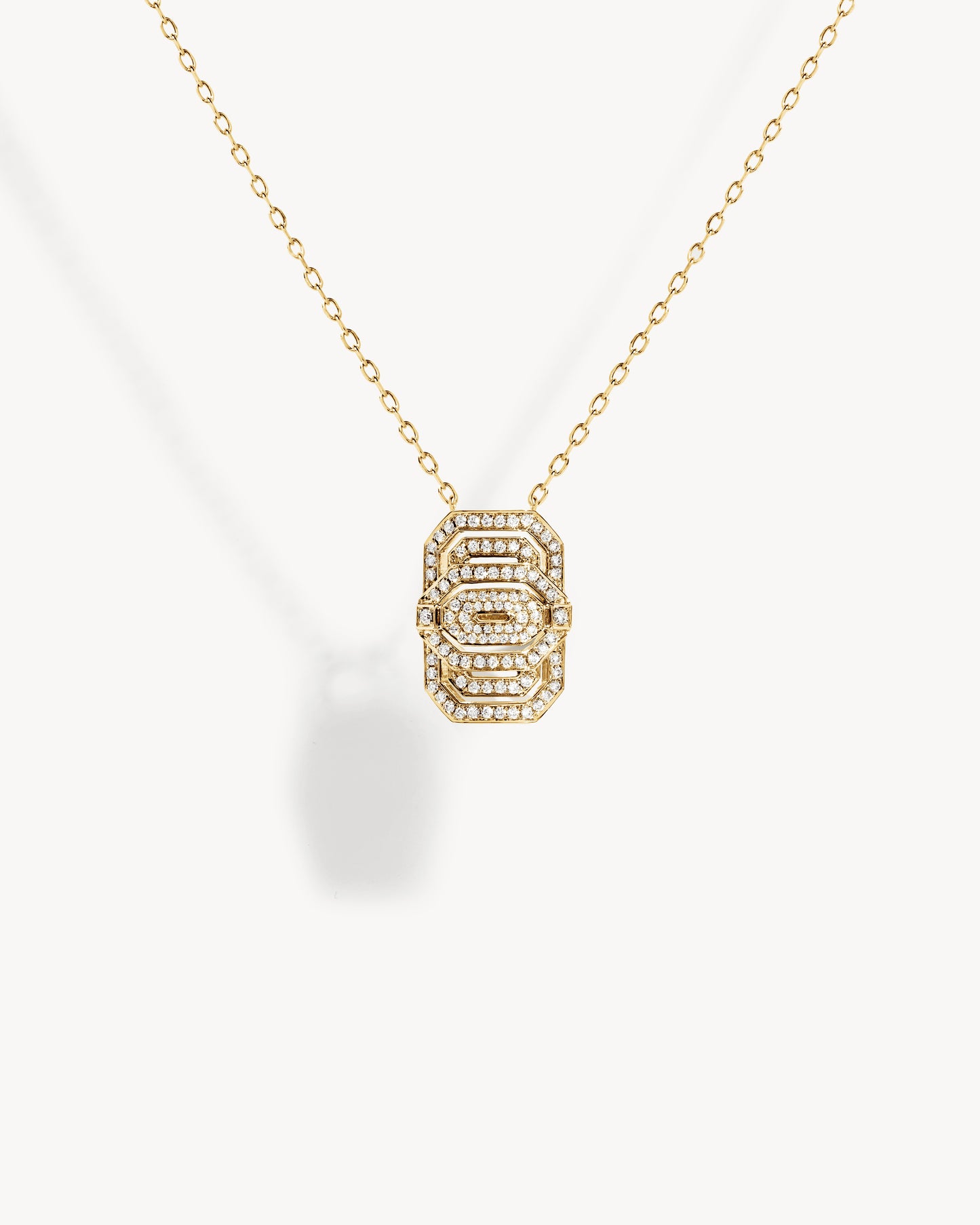 Petite My Way Necklace - Yellow Gold & Diamonds