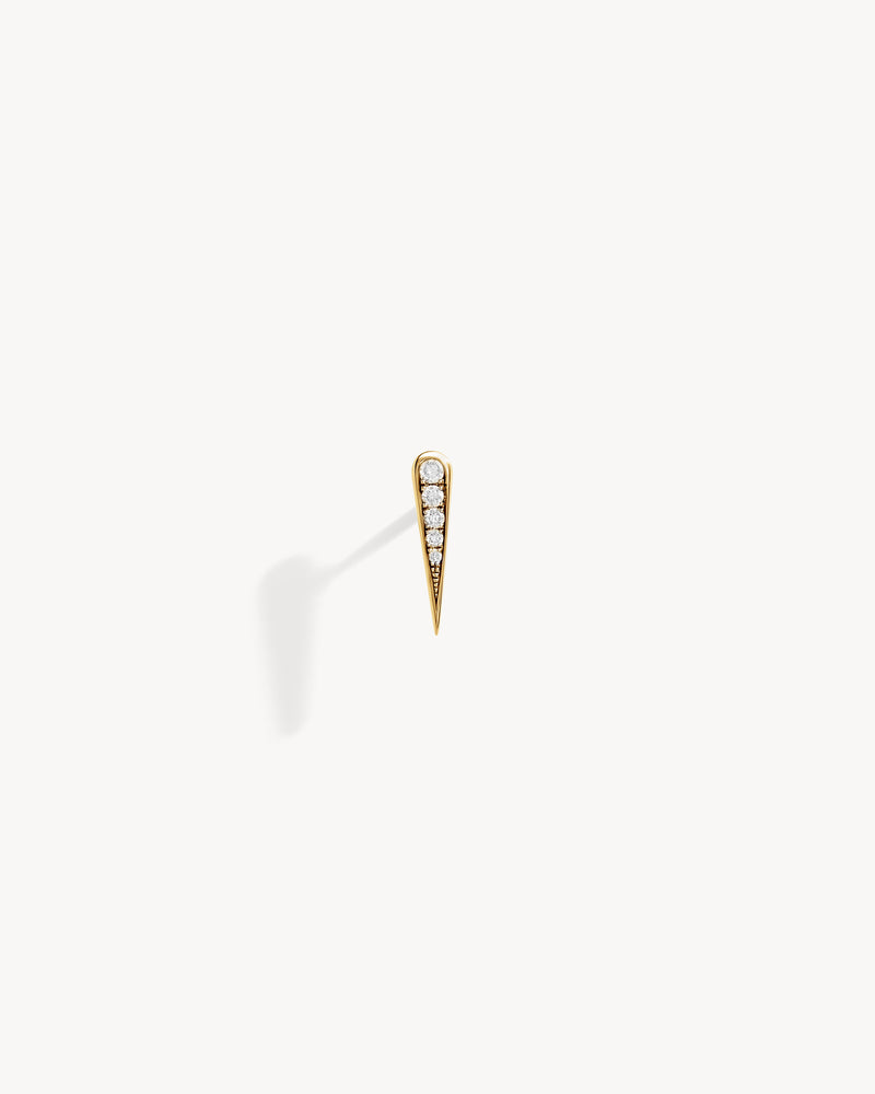 Anyway Drop Stud - Yellow Gold & Diamonds - Image 1