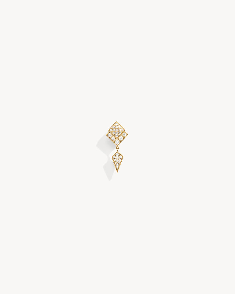 Boucle d'oreille Stairway - Or Jaune & Diamants - Image 1