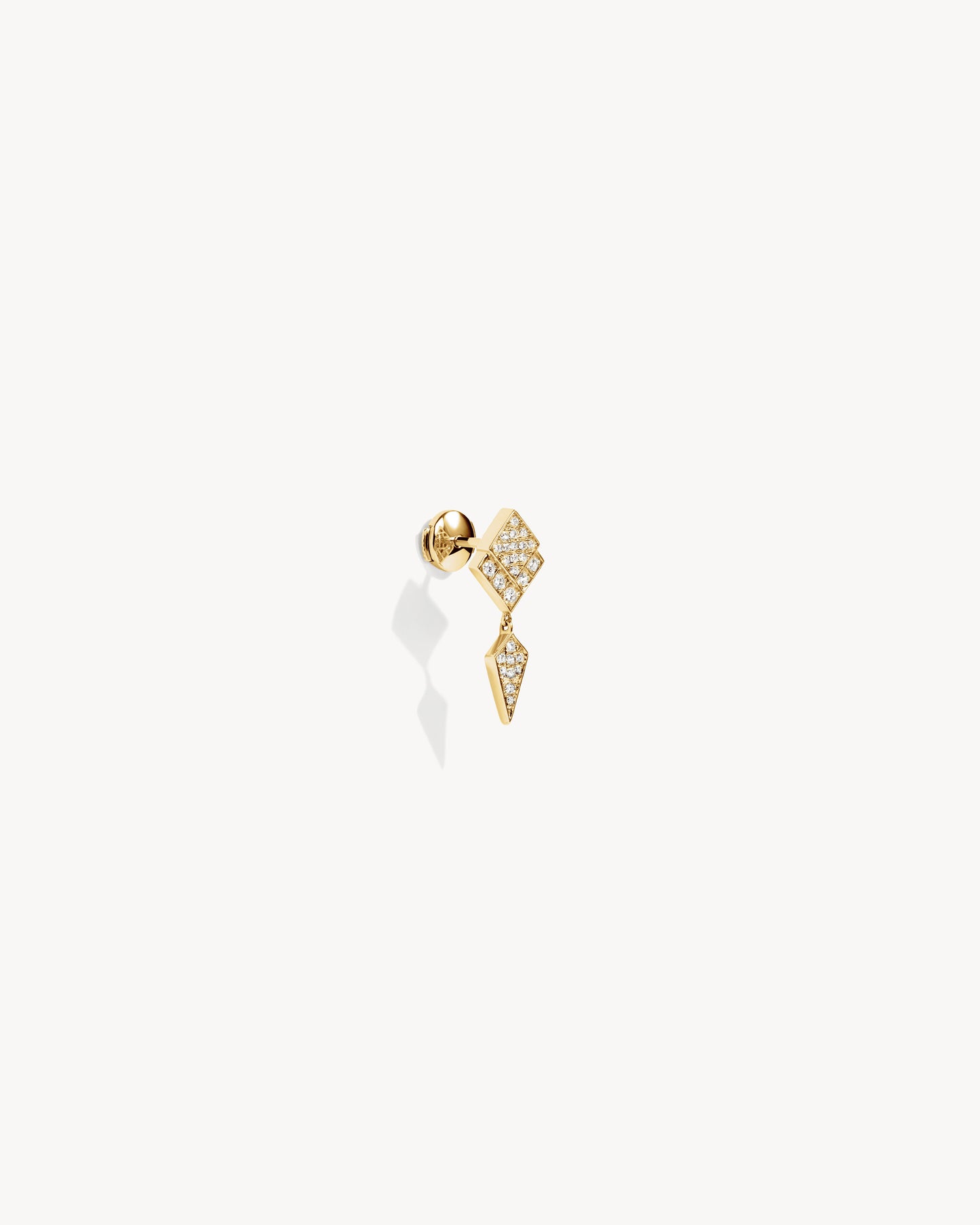 Boucle d'oreille Stairway - Or Jaune & Diamants