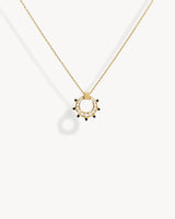 Spike Circle Necklace - Yellow Gold & Diamonds