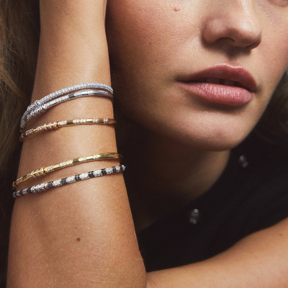 Reptile Bracelet - Yellow Gold & Diamonds
