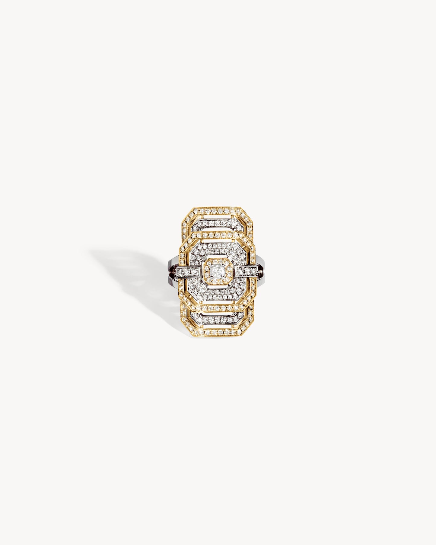Bague My Way - Or Jaune et Blanc & Diamants