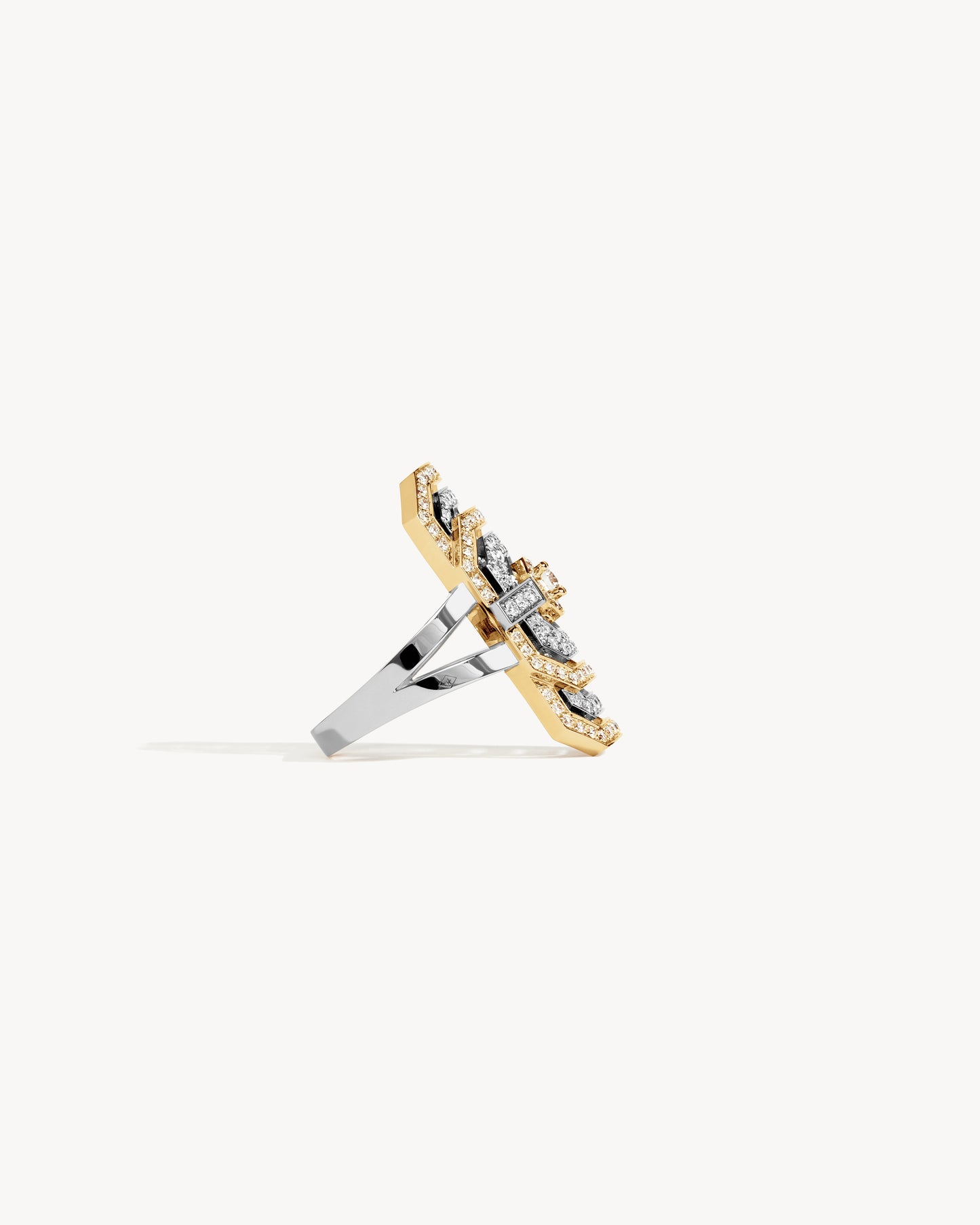 Bague My Way - Or Jaune et Blanc & Diamants