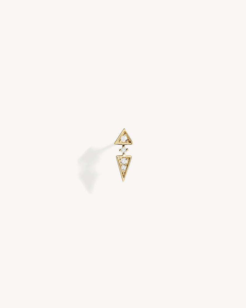 Anyway Peak Earring - Yellow Gold & Diamonds - Image 1