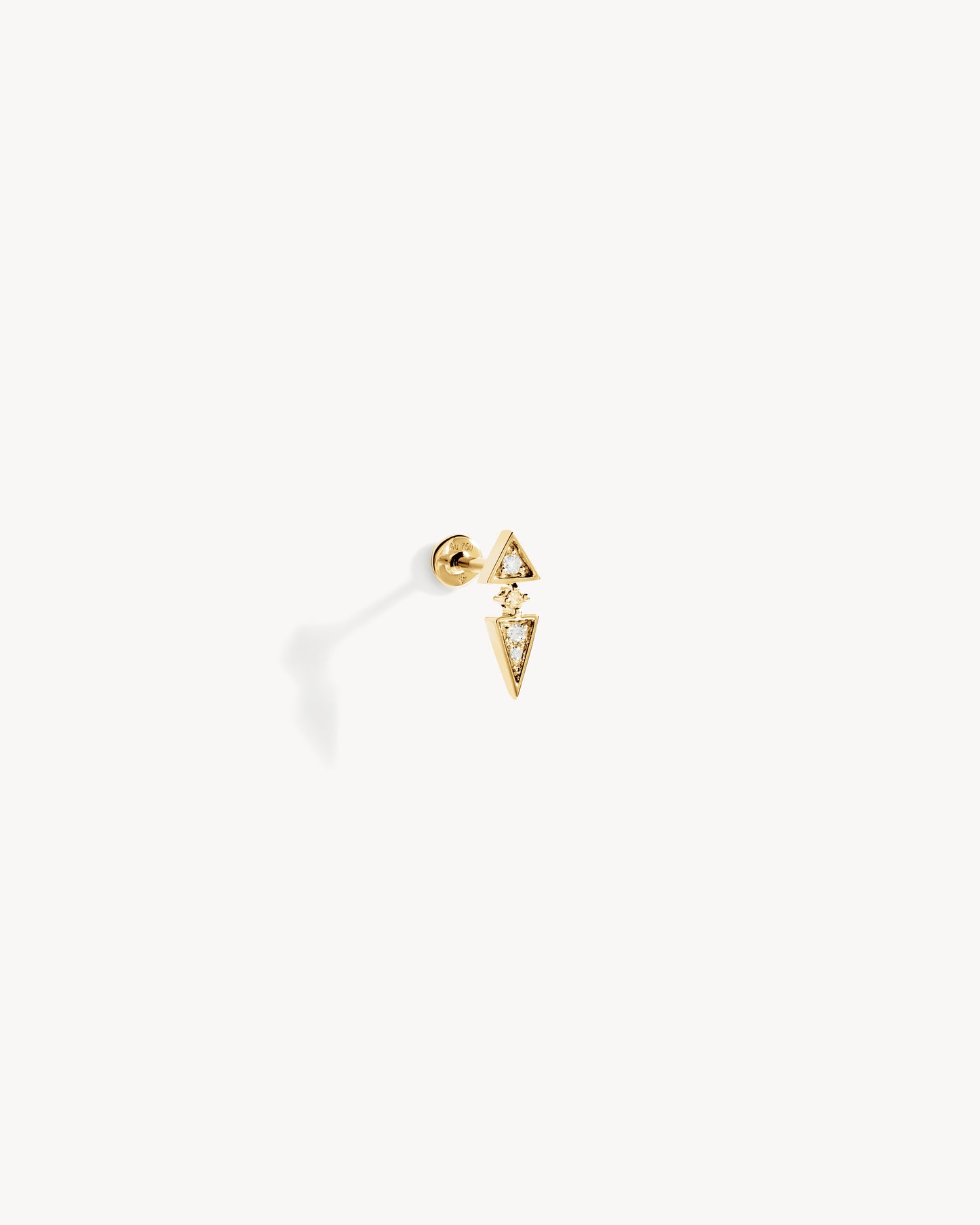 Anyway Peak Earring - Yellow Gold & Diamonds