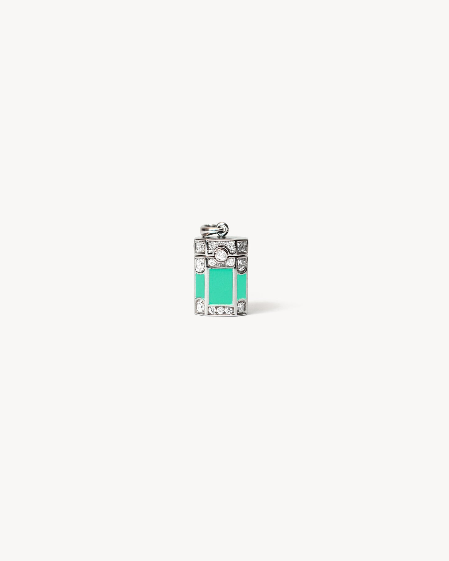 Wish Box Dream Necklace - Enamel, Silver & Diamonds